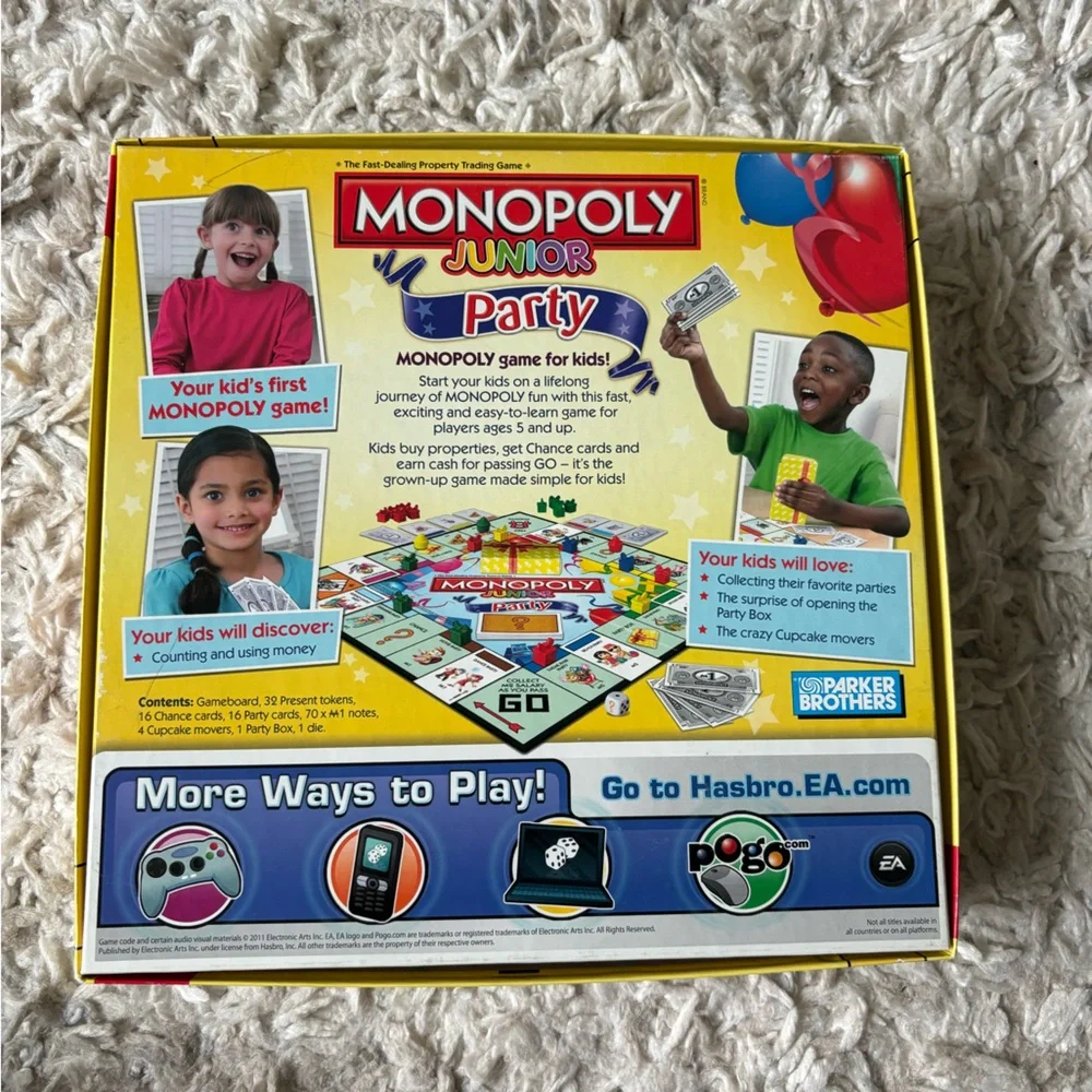Hasbro Monopoly Junior Party Board Game